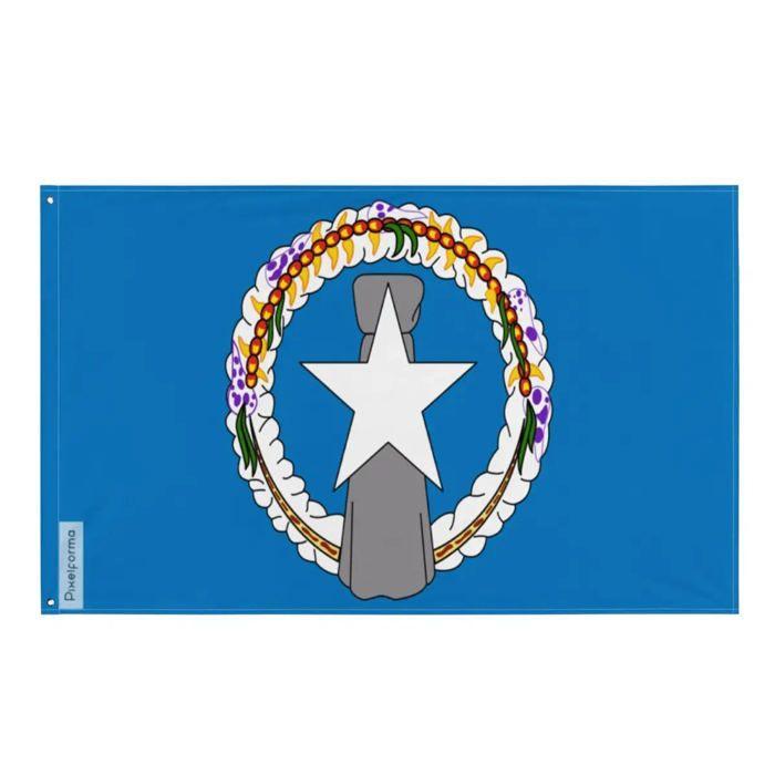 Drapeau - Îles Mariannes Nord - 64 x 96 cm - Polyester - Impression recto/verso - Œillets en fer
