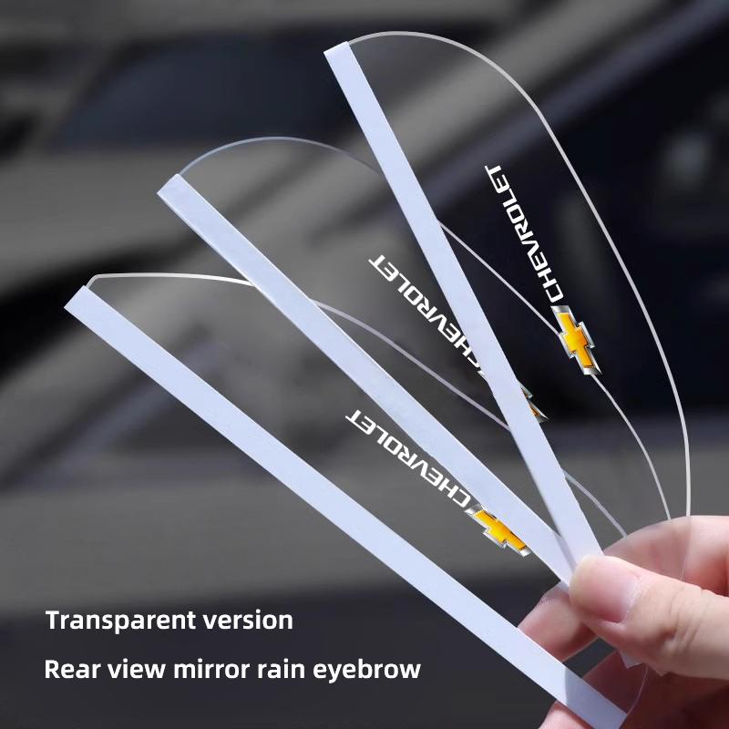 AABHJ1 2Pcs Car Rearview Mirror Rain Eyebrow Rainproof Shield For Chevrolet Corvette Montana TrailBlazer Silverado Traverse Camaro Bolt