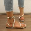 Women Comfortable Beach Sandals  Casual Sexy Flat Summer Women Shoes Crystal Lightweight Fashion Sandals Zapatos De Mujer
