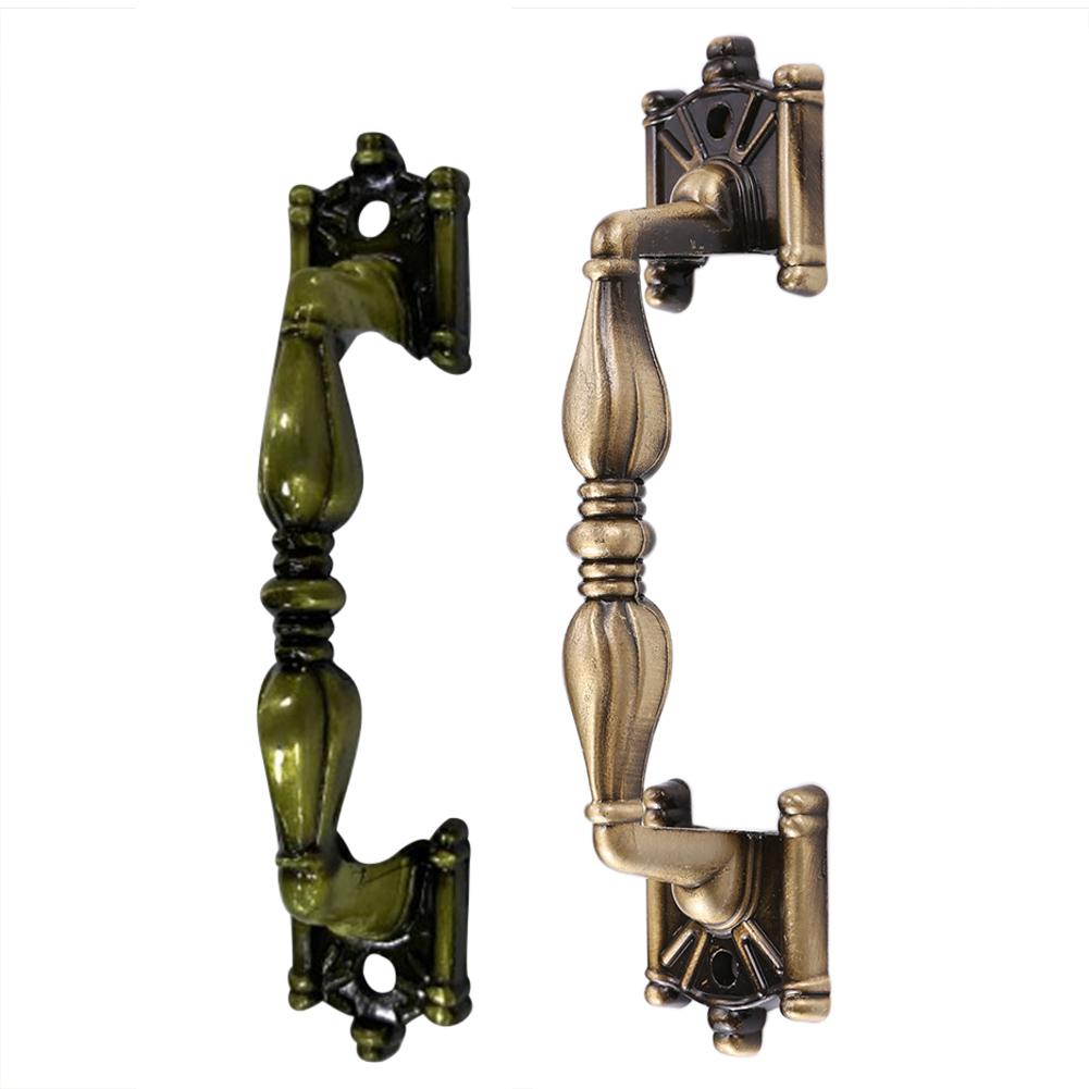 Зеленая бронзовая ручка для ящика Винтажная ручка для дверного замка Многофункциональная Антикварная Портативная Китайский стиль Практичная мебельная фурнитура