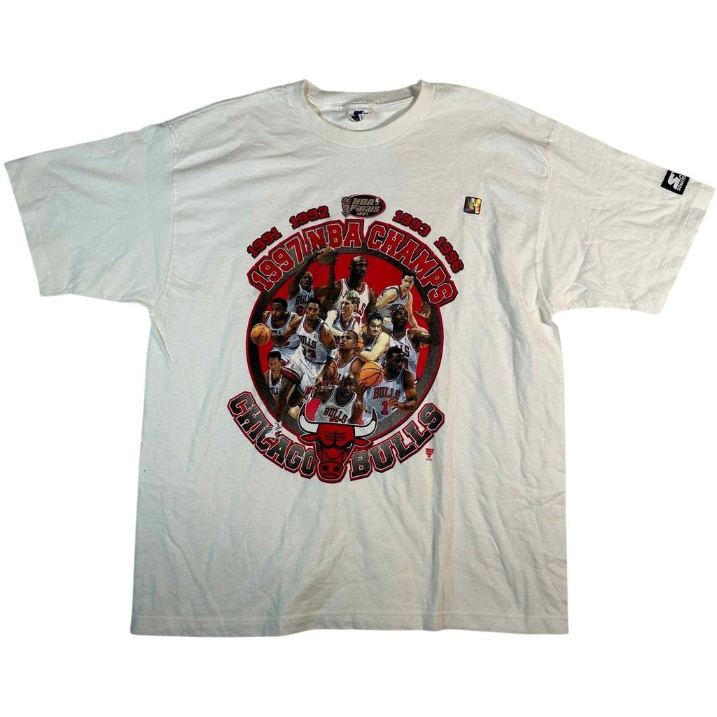 Винтажная футболка унисекс Chicago Bulls Starter Champions XL NBA 91-92-93-96-97