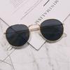 Vintage Round Sunglasses Woman Fashion Brand Designer Sun Glasses Female Classic Small Frame Retro Black