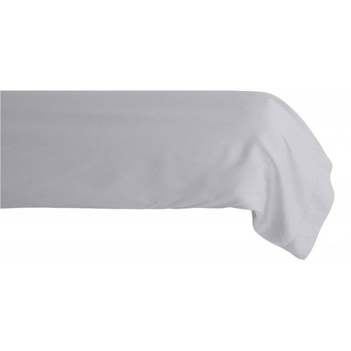Taie de traversin percale pur coton peigné longues fibres 80 fils/cm² Vent du sud - 43x190 - Perle