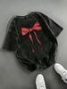 Pink Bow Knot Ribbon Graphic TShirt Relaxed Retro Washed Tee For Women Travel Daily Vacation Stylish Casual Street Looks