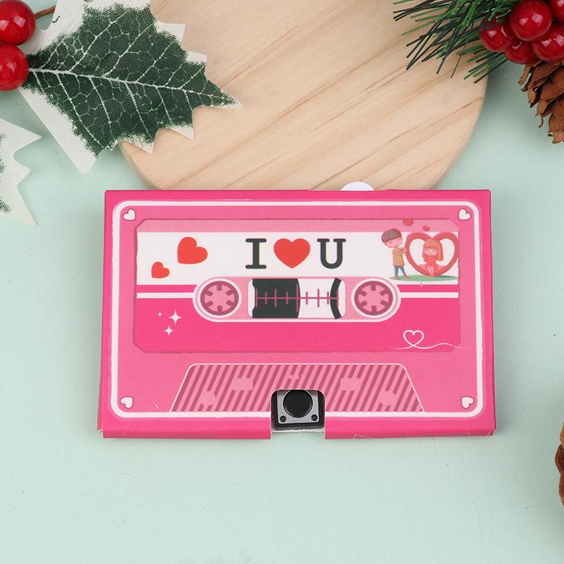 Фонографическая лента DIY записываемая 60 секундная голосовая аудиокассета приглашение на вечеринку рождественский подарок на день рождения годовщину