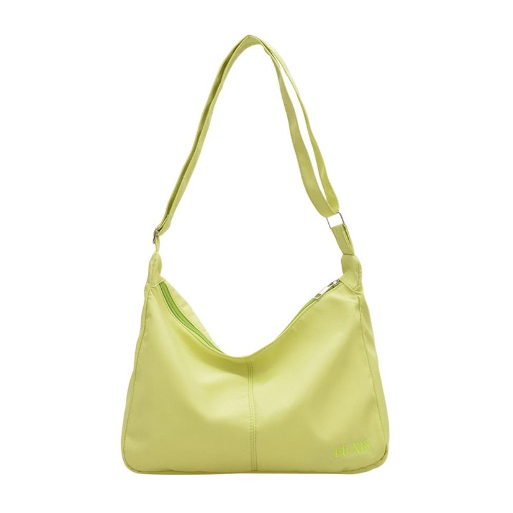 Однотонная сумка через плечо Легкая сумка-хобо Простая парусиновая сумка кроссбоди Работа