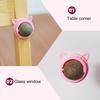 Cat Licking Toy Rotating Wall-mounted with Stickers Natural Materials Self-adhesive Increase Appetite Teeth