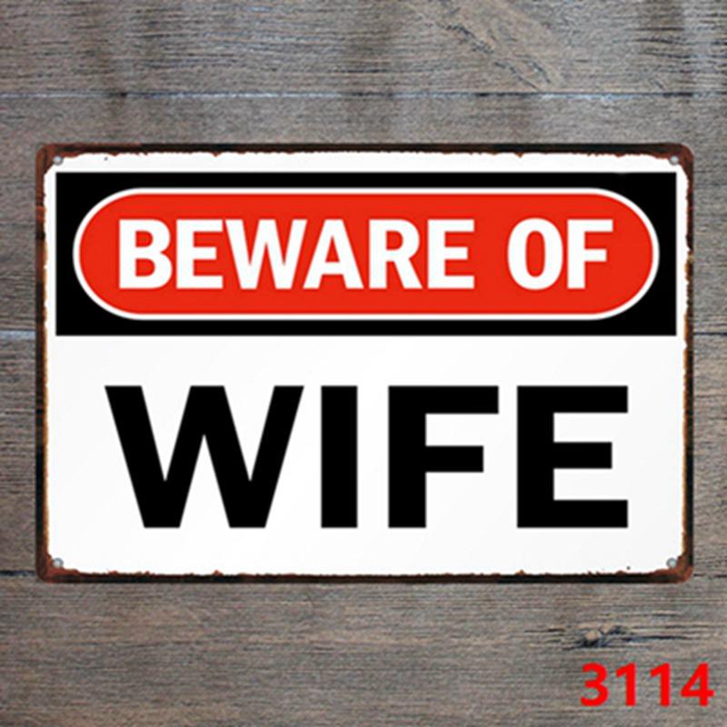 Custom Gun Humor Tin Sign for Restaurant, Bar, or KTV Decor