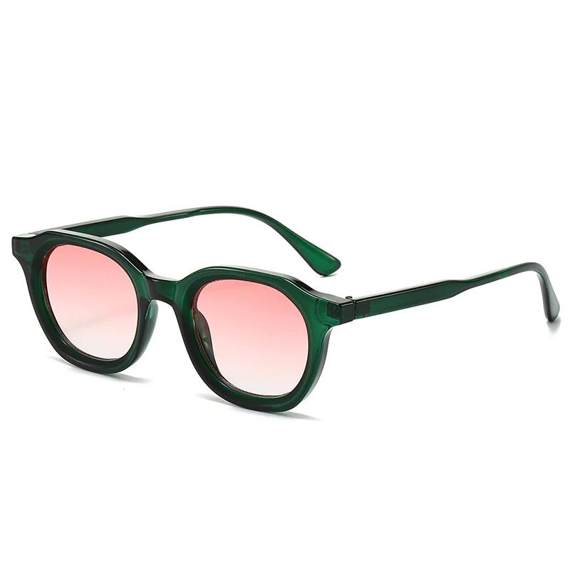 Винтажные маленькие квадратные солнцезащитные очки женские модные солнцезащитные очки Uv400 овальные градиентные линзы цвета чая мужские панк солнцезащитные очки Eil Homme