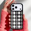 Чехол с красно-зеленым узором аргайл для iPhone 17 Air 16e 15 14 13 Pro Max Задняя крышка для 12 11 Pro Coque