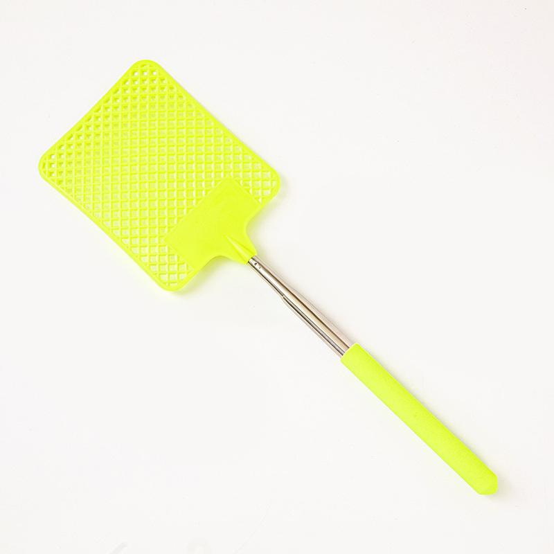 High Quality Fly Swatter Black Mosquito Swatter with Extendable Stainless Steel Handle for Versatile Use