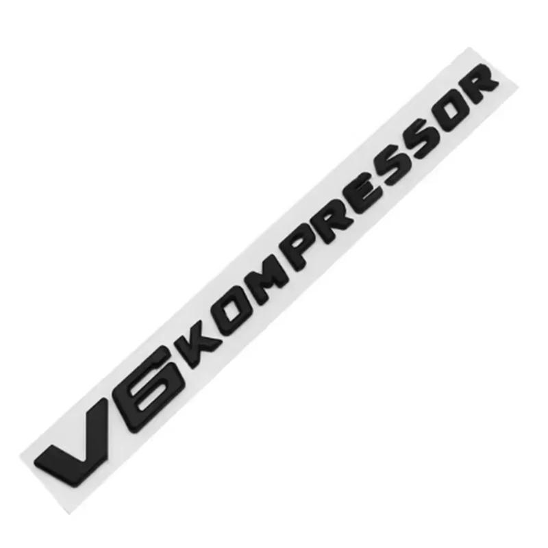 3D ABS V6 V8 V12 COMPRESSOR Car Side Emblem Trunk Badge Sticker For Mercedes Benz W212 W213 W204 W205 W168 W176 CLK GLA G63 G500