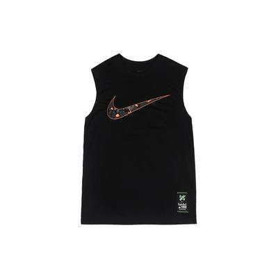 Быстросохнущий баскетбольный жилет без рукавов с принтом логотипа Dri-FIT, мужские топы, черный FQ0357-010