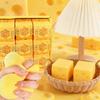 Сквиши Имитация Сырных Булочек Игрушка для Сжатия Мягкая Снятие Стресса Медленно Поднимающаяся Сенсорная Игрушка-непоседа Для Тревожности СДВГ Аутизма Подарки Для Детей