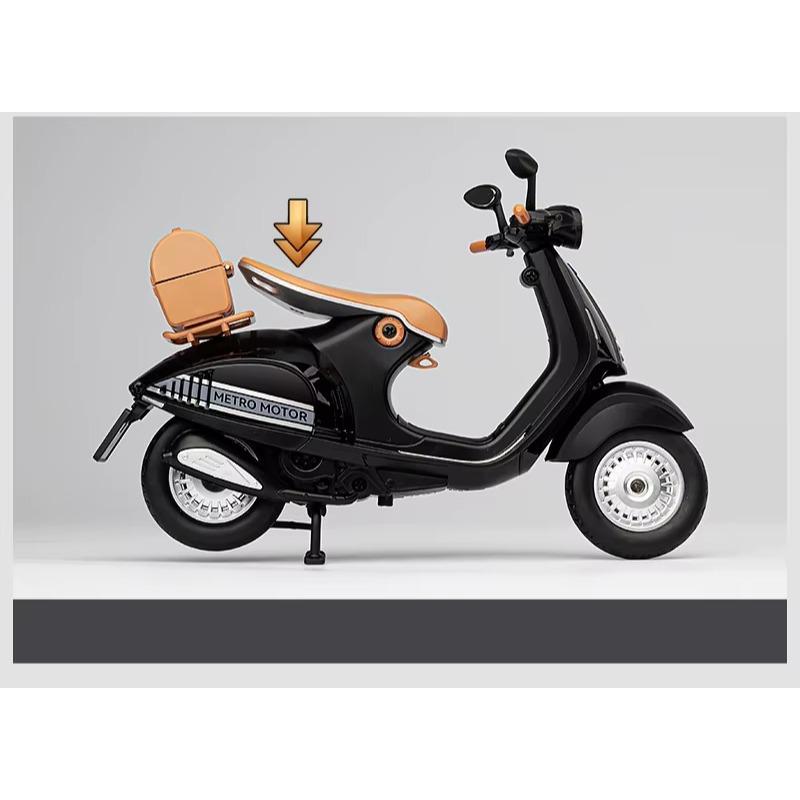 1/12 масштаб Vespa 946 сплав классическая модель мотоцикла для отдыха литые металлические уличные ретро-модели мотоциклов звук и свет детская игрушка подарок