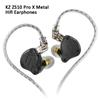 KZ ZS10 PRO X New Upgraded Hifi Earphones 1DD+4BA Hybrid Drivers in-Ear Bass Earbuds Noise Cancelling Headphone with Detachable Cable.