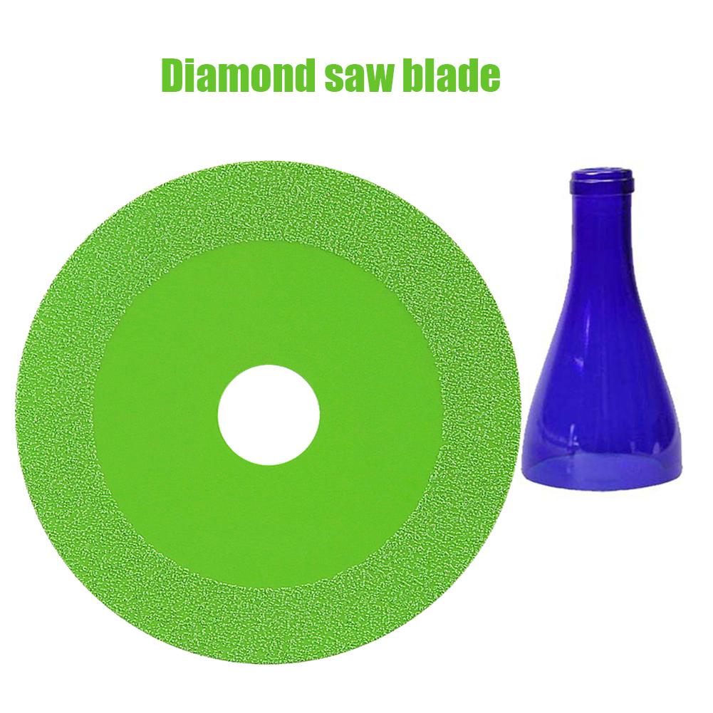 100 мм режущий диск для стекла, керамический кристалл, алмазная пила, нефритовое режущее лезвие для бутылки вина, шлифовальное лезвие для снятия фаски, режущий диск для стекла