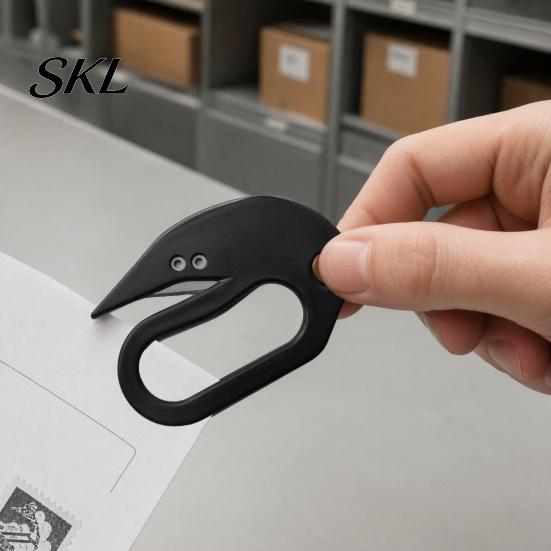 Ergonomic Design Envelope Opener Letter Opener, Slitter Tool with Hidden Stainless Steel Blade for Mails, Envelopes, Packages, Mini Safe Package Open