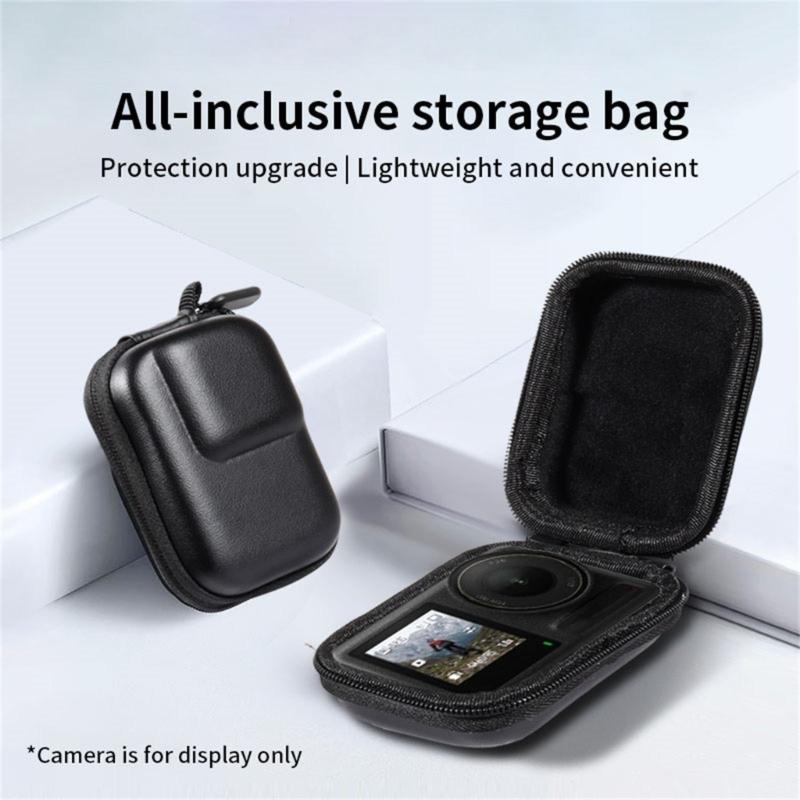 Portable Shockproof Storage Case Waterproof Carrying Bag for AcePro Camera with Carabiner Clip