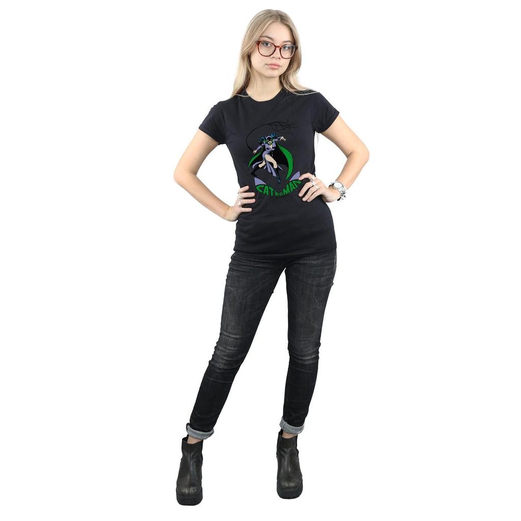 DC Comics Womens/Ladies Catwoman Whip Cotton T-Shirt