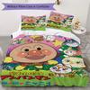 Anpanman Pattern Bedding,Quilt Set Quilt Cover Pillowcase Home Birthday Gift (1*duvet cover+2*pillowcase,without core)SSJT0917354