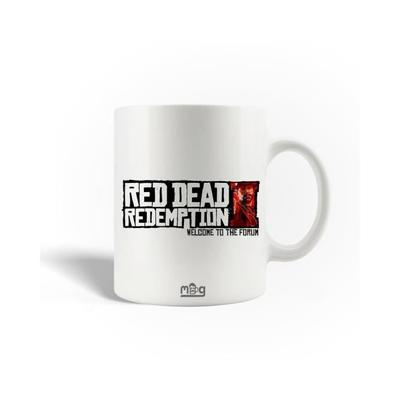 Керамическая кружка - Red Dead Redemption 2 - 30cl - Белая - Подходит для посудомоечной машины - Цилиндрическая