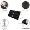 Dokio panneau solaire portable 200w monocristallin avec regulateur de charge recharge des batteries 12v et des generateurs