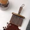 Solid Wood Coffee Powder Cleaning Brush Coffee Grinder Bar Desktop Broom Home Office Kitchen Coffee Shop Gap Cleaning Tool Brush