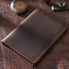 High Quality Vintage Natural Crazy Horse Cowhide Travel Passport Covers Men Genuine Leather Driver License Case Credit Card Holder Handmade