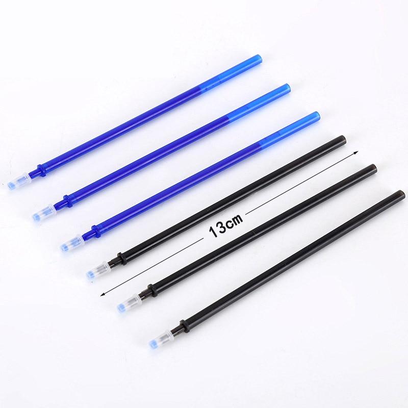 50 шт./лот, стержни для стираемой гелевой ручки, 0,5 мм, офисная школьная стираемая ручка, моющаяся ручка, цветные стираемые чернильные ручки, канцелярские принадлежности