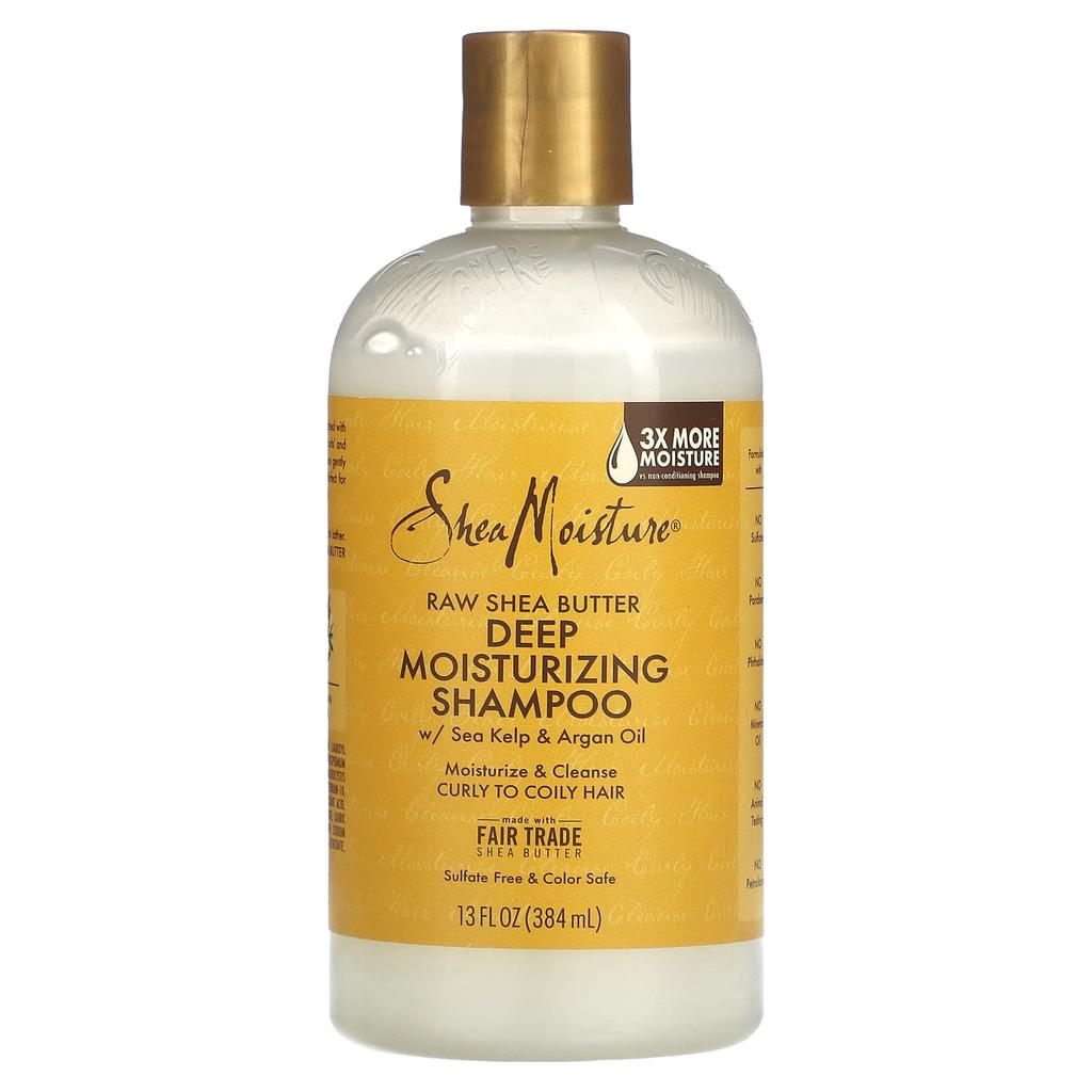 SheaMoisture Raw Shea Butter, Moisture-retaining Shampoo, 13 Fl Oz (384 Ml)