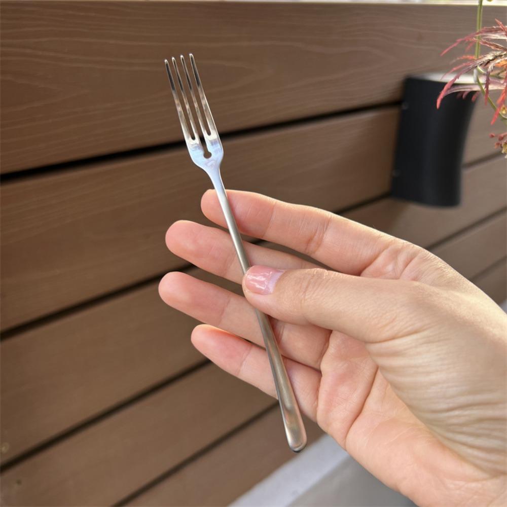 Обеденная вилка с четырьмя зубцами серебристая/золотистая фруктовые вилки кухонная утварь нержавеющая сталь десертная вилка торт