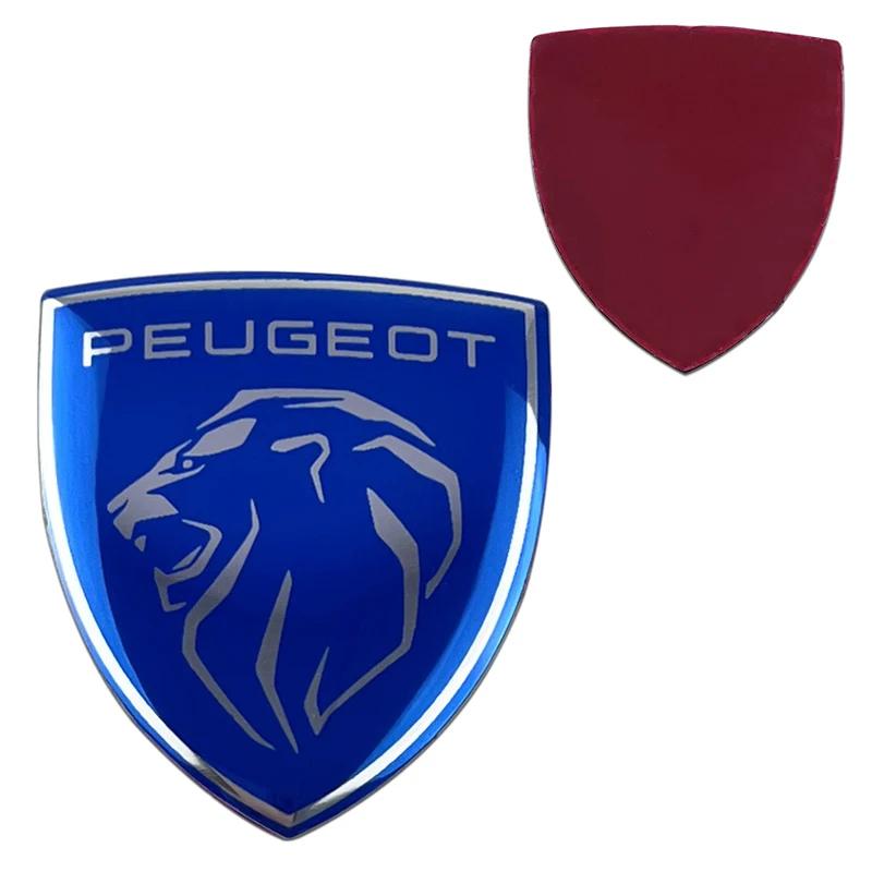 3.2x3.6cm New Alloy Car Steering Wheel Center Badge Sticker for Peugeot Emblem 308 307 408 208 508 3008 2008 5008 Accessories