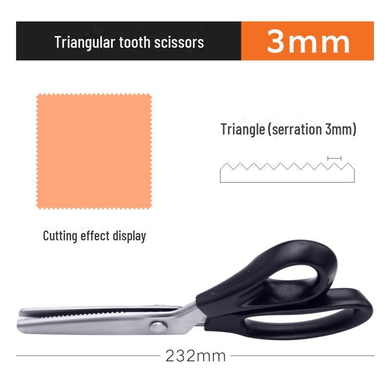 Ножницы для кружева из нержавеющей стали с зубцами и волнистым краем для пошива