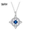 Celtic Knot Jewelry Necklace Witches Birthstone Sparkling Symbol Delicate Pendant Wiccan Spiritual Gift for Women Mom Wife Girlfriend Rhinestone
