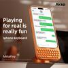 Универсальный чехол-клавиатура MetaKey с ночным светом для iPhone 17 Pro Max, с защитной крышкой для магнитной зарядки Magsafe