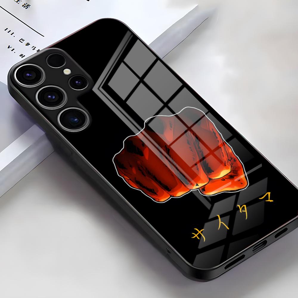 One-Punch Man Phone Case For Samsung S26 S25 Edge Ultra S23 S22 S21 S20 Ultra Plus S24 Fe A54 A53 A25 Glass Cover