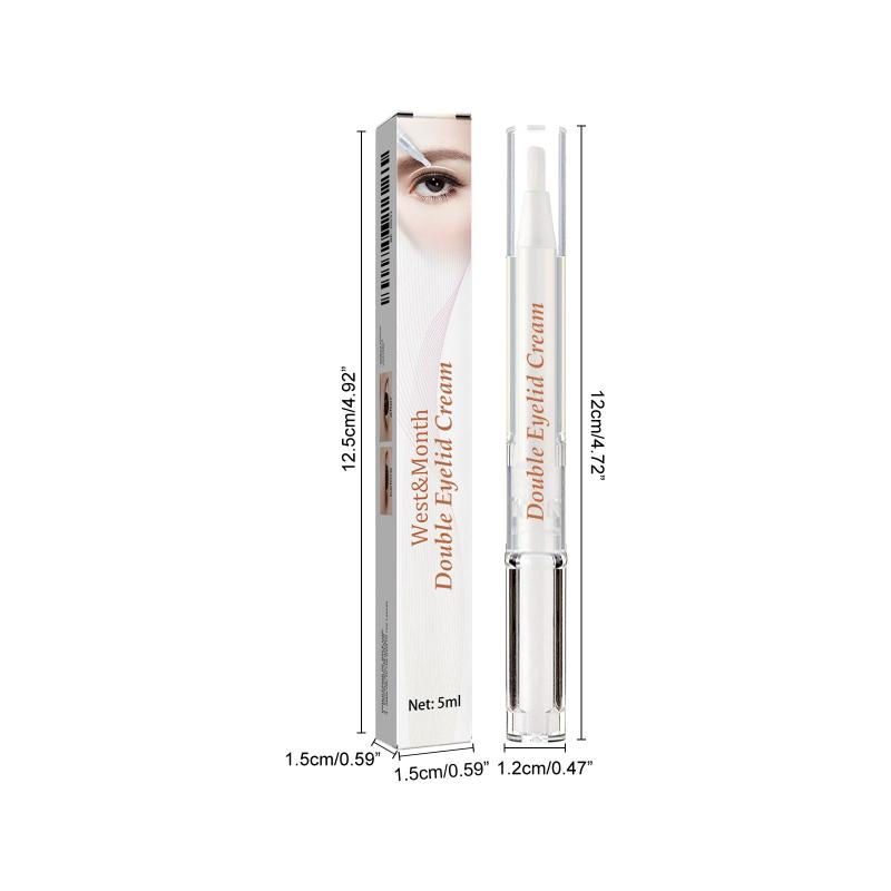 Long Lasting Waterproof Double Eyelid Setting Cream Fast Dry Invisible Natural Look for Busy Mornings