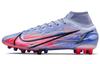 Футбольные бутсы Mercurial Superfly 8 Elite Km Ag для искусственного газона 'Light Thistle Purple Dazzling Indigo Purple Bright Deep Red' DJ3973-506