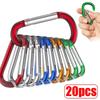 Carabiner Keychain D-ring Buckle Spring Carabiner Snap Hook Clip Keychains Camping Accessories Multifunctional Stainless Steel