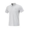 Comfortable Casual Minimalist Solid Color Versatile Short Sleeve Polo Shirt Men Tops Static-Gray APLV037-7