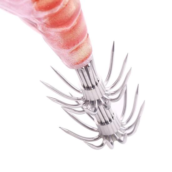 Artificial Lure Shrimp Fake Bait with Sharp Hook Realistic Looking Bright Color Lightweight Portable Bionic Bait Hard Lure