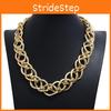 Metal Collar Necklace Chunky Geometric Chain For Fashionable Women Accessories
