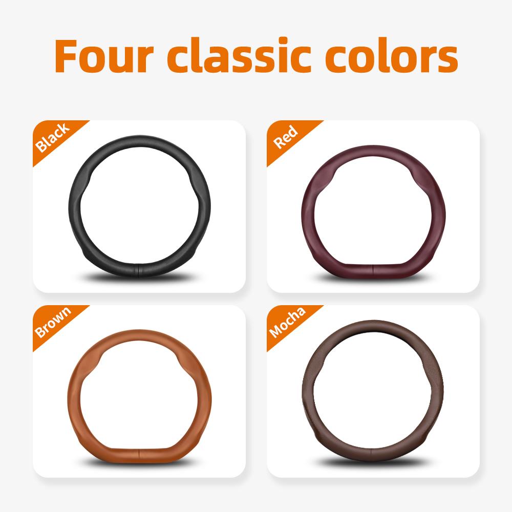 Suitable for Tesla Ultra-Thin Breathable Leather Steering Wheel Cover Suitable for Model 3 Y X S 2024