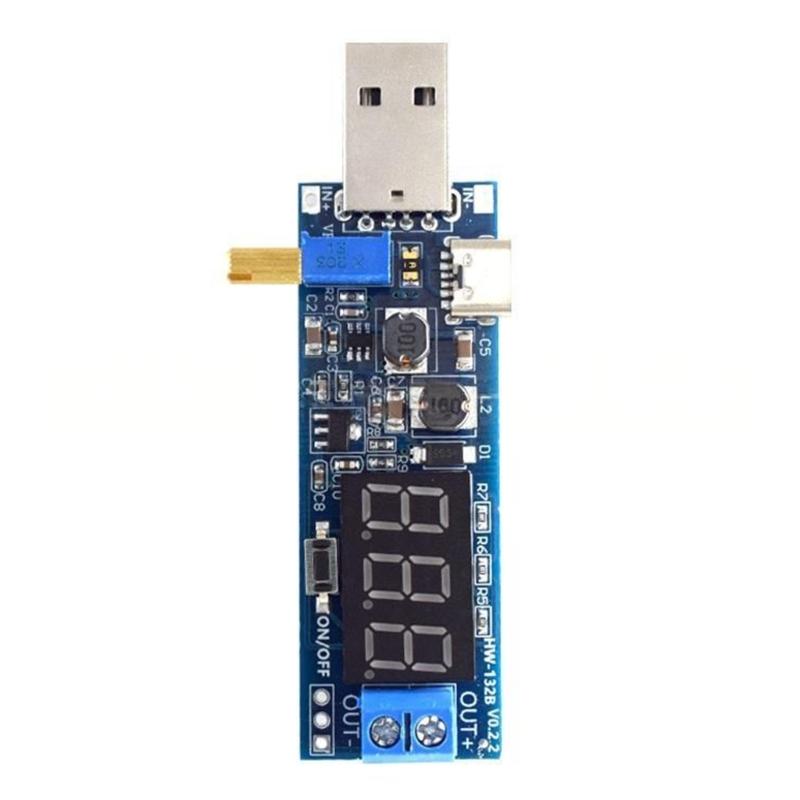 Модуль повышающего USB-питания с регулируемым выходом DC 1,2 В - 24 В, защита от перегрузки по току для DIY-приложений