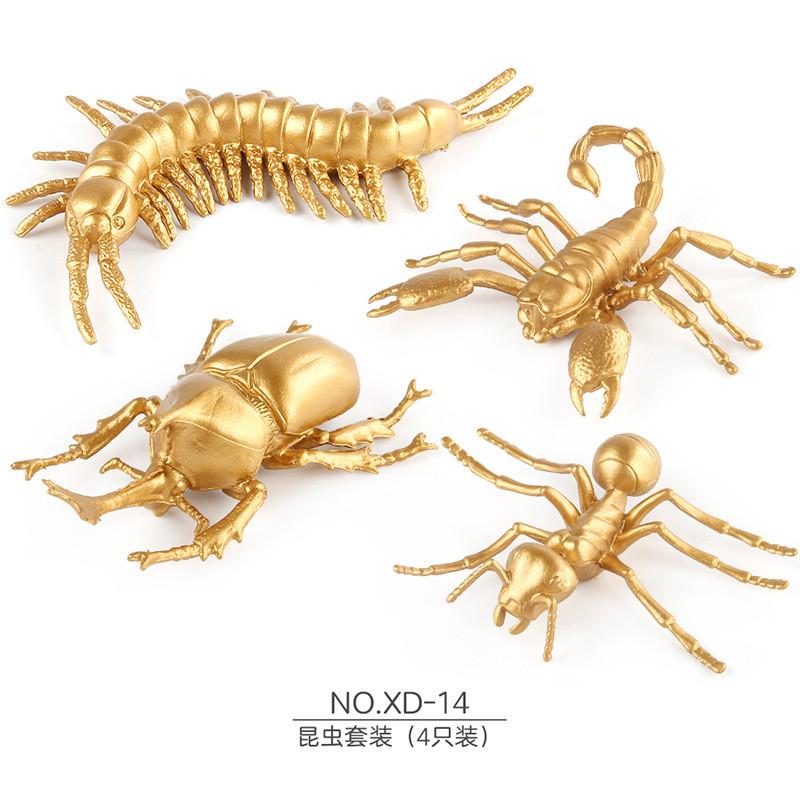 Набор миниатюрных ПВХ моделей сельскохозяйственных животных, включающий реалистичных кур, уток, гусей и насекомых для детей и коллекционеров