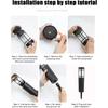 1/2/4/8/10 Pack Solar Garden Pathway Lights Outdoor LED Lighting Ground Plug Bollard Light for Patio, Gardens, Pathway,Lawn,Yard