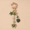 Hanger Flower Pendant DIY Heart Key Ring Multi-color Bag Charm  Men