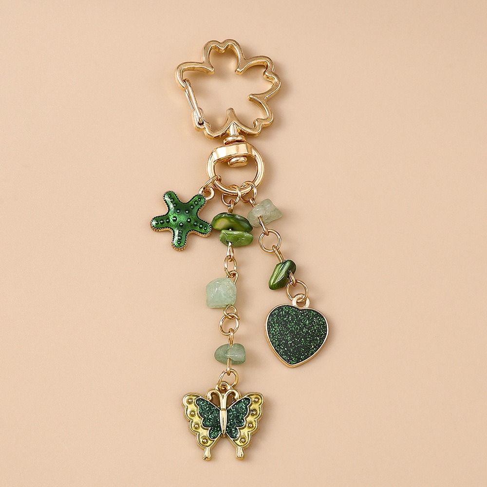 Hanger Flower Pendant DIY Heart Key Ring Multi-color Bag Charm Men