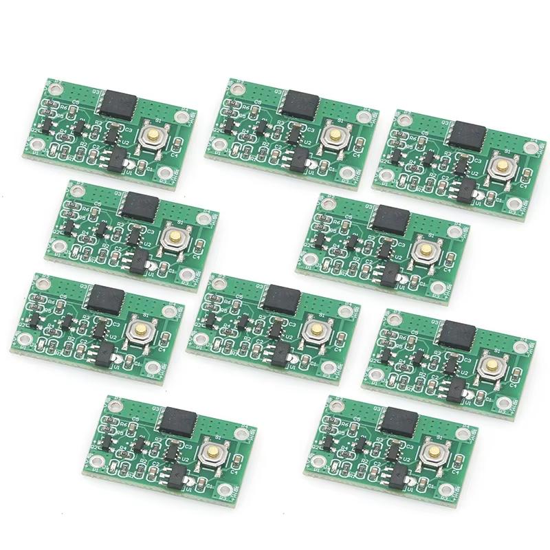 1Pcs Self-locking Electronic Switch Single-button Switch Module 10A 30A 70A High-current Single-button Bistable Switch-Homeclub